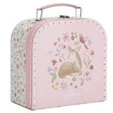 SERWIS DO HERBATY W WALIZECZCE metalowy zabawa w dom 6 el. Fairy Garden