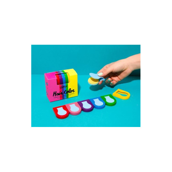 ZYMWALNA KREDA DO WŁOSÓW zestaw 6 szt. OMY