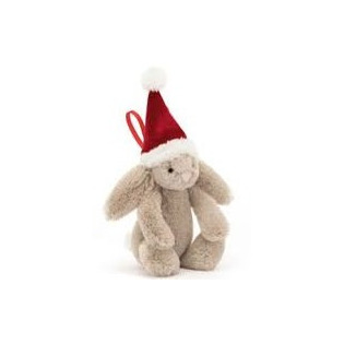 KRÓLICZEK W CZAPECZCE pluszowa zawieszka na choinkę 13 cm Jellycat 0+
