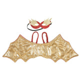 CZERWONY SMOK skrzydła i maska karnawałowa