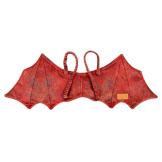 CZERWONY SMOK skrzydła i maska karnawałowa