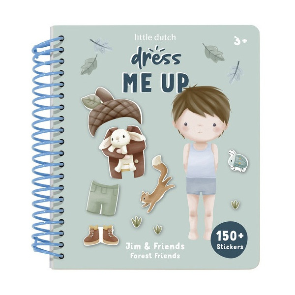 JIM&FRIENDS książeczka z naklejkami ubieranka Forest Friends