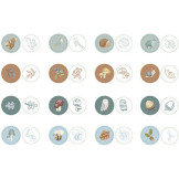 PIECZĄTKI Z TUSZEM zestaw 16 sztuk Forest Friends