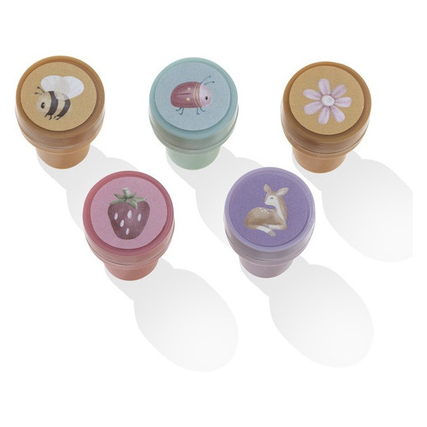 PIECZĄTKI Z TUSZEM zestaw 16 sztuk Fairy Garden