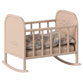 METALOWA KOŁYSKA vintage z akcesoriami Różowa