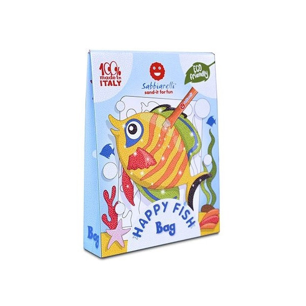 KOLOROWE RYBKI zestaw kreatywny do kolorowania piaskiem Sabbiarelli Bag