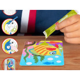 KOLOROWE RYBKI zestaw kreatywny do kolorowania piaskiem Sabbiarelli Bag