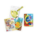 KOLOROWE RYBKI zestaw kreatywny do kolorowania piaskiem Sabbiarelli Bag