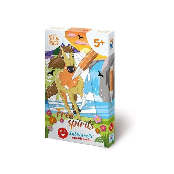 KONIE W BIEGU zestaw do kolorowania piaskiem Smart Kit