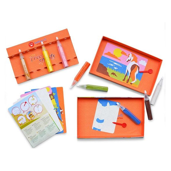 KONIE W BIEGU zestaw do kolorowania piaskiem Smart Kit