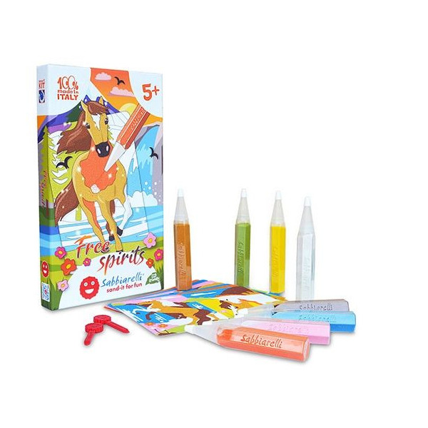 KONIE W BIEGU zestaw do kolorowania piaskiem Smart Kit