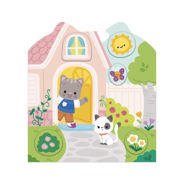 DOM książeczka do wyklejania z naklejkami