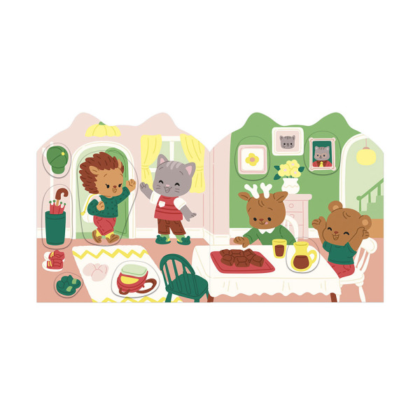 DOM książeczka do wyklejania z naklejkami