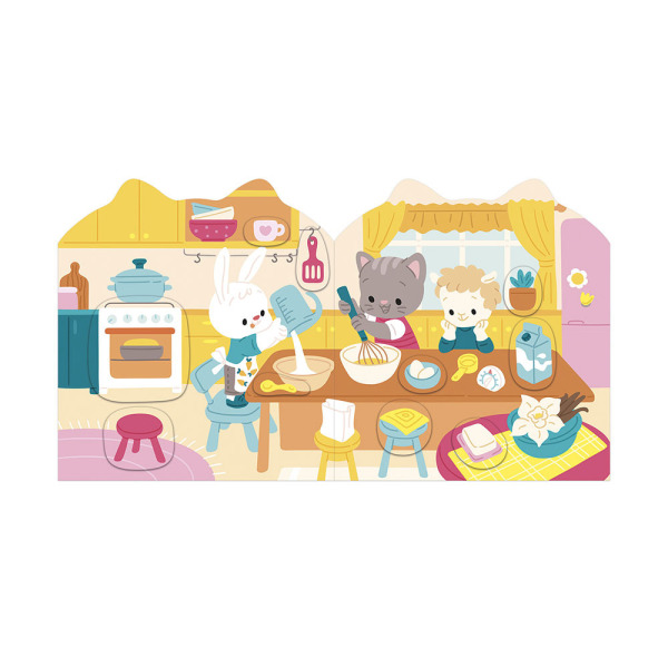 DOM książeczka do wyklejania z naklejkami