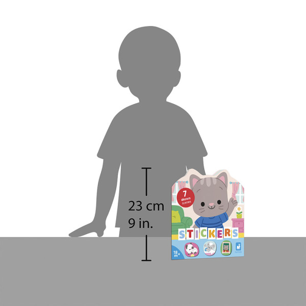 DOM książeczka do wyklejania z naklejkami