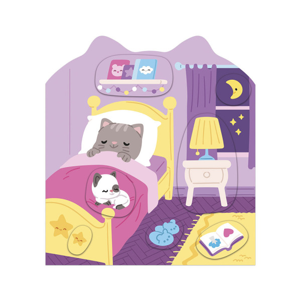 DOM książeczka do wyklejania z naklejkami