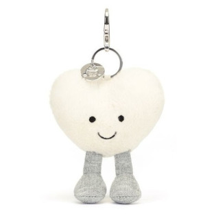 KREMOWE SERDUSZKO zawieszka breloczek Amuse 13 cm Jellycat 3+
