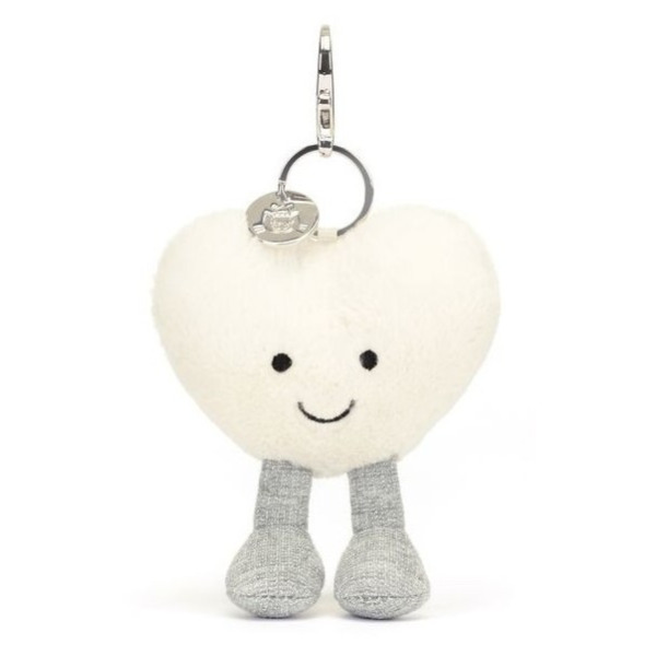 KREMOWE SERDUSZKO zawieszka breloczek Amuse 13 cm Jellycat 3+