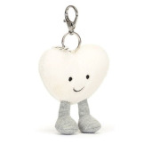 KREMOWE SERDUSZKO zawieszka breloczek Amuse 13 cm Jellycat 3+