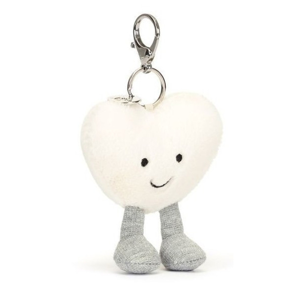 KREMOWE SERDUSZKO zawieszka breloczek Amuse 13 cm Jellycat 3+