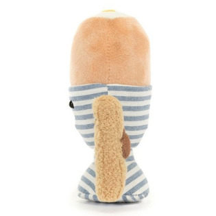 WESOŁE JAJKO NA MIĘKKO w kieluszku zabawna przytulanka 16 cm