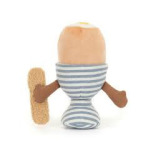 WESOŁE JAJKO NA MIĘKKO w kieluszku zabawna przytulanka 16 cm