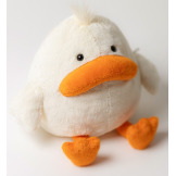 Mięciutka kaczuszka DELIA kremowa przytulanka 23 cm