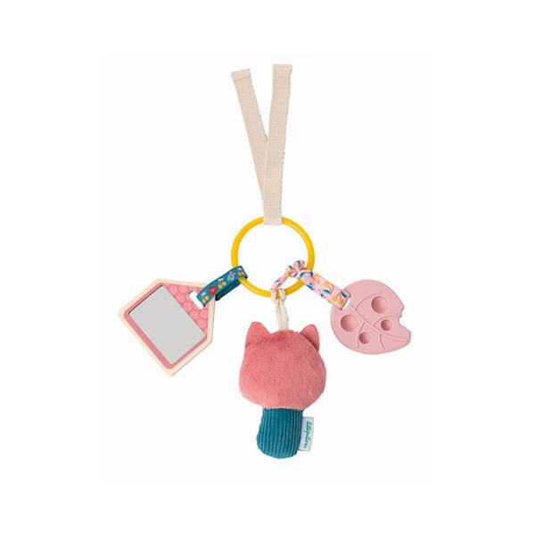 KOTKA JEANNE wielofunkcyjny brelok z mini zawieszkami Ogród Lilliputiens 3m+