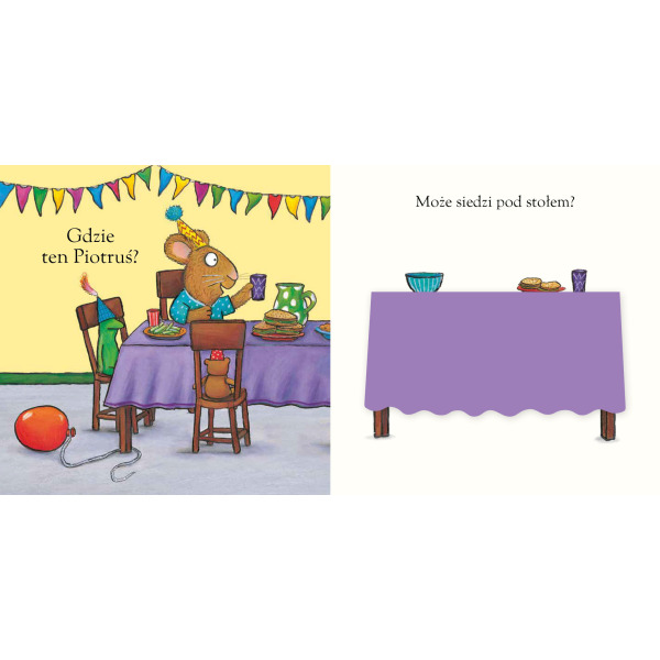 A KUKU! NA URODZINACH. POLA I PIOTRUŚ książeczka sensoryczna Axel Scheffler