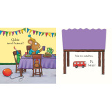 A KUKU! NA URODZINACH. POLA I PIOTRUŚ książeczka sensoryczna Axel Scheffler