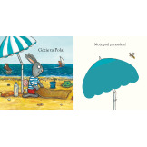 A KUKU! NA PLAŻY. POLA I PIOTRUŚ książeczka sensoryczna Axel Scheffler