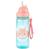 KOTEK bidon z chowaną słomką Zoo 390 ml