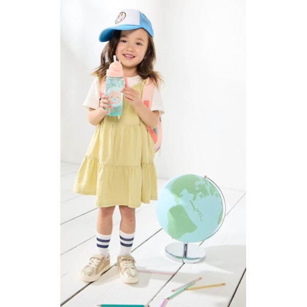 KOTEK bidon z chowaną słomką Zoo 390 ml