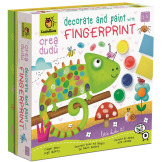 MALOWANIE ODCISKIEM PALCA zestaw kreatywny dla najmłodszych Crea Dudù Ludattica 2+