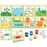 MALOWANIE ODCISKIEM PALCA zestaw kreatywny dla najmłodszych Crea Dudù Ludattica 2+