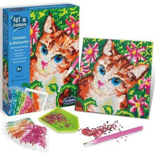 KOTEK obrazek do ozdabiania cyrkoniami zestaw kreatywny SentoSphere 8+