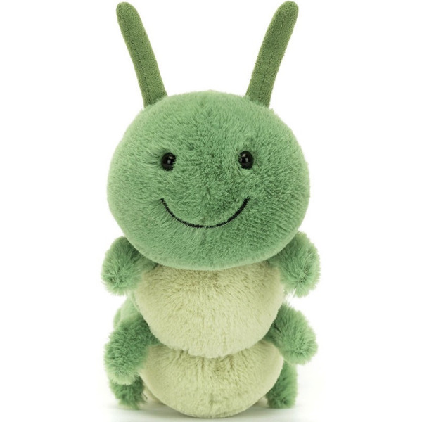 GĄSIENICA CARYS zielona przytulanka 24 cm Wriggidig Caterpillar