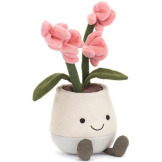 WESOŁA ORCHIDEA różowe kwiatki w doniczce 25 cm