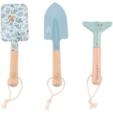 ZESTAW NARZĘDZI OGRODOWYCH metalowe łopatki i grabki Forest Friends