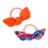 FIDŻI gumki do włosów z kokardką zestaw 2 szt.