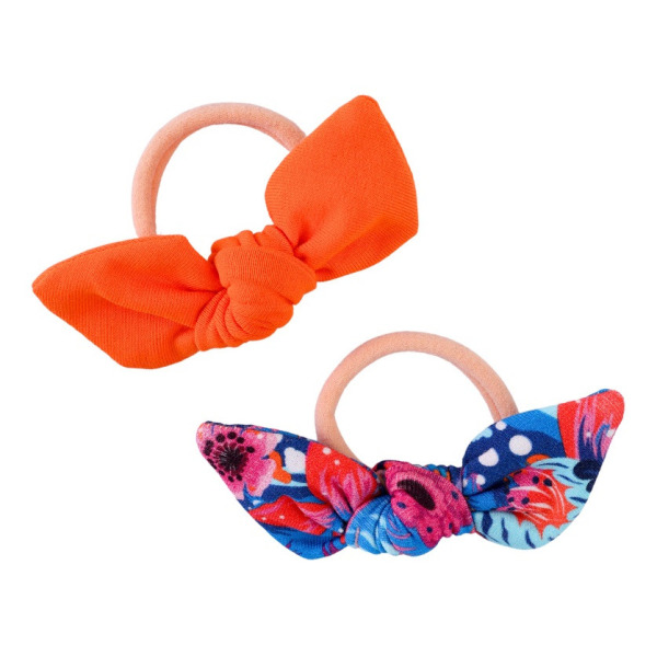 FIDŻI gumki do włosów z kokardką zestaw 2 szt.