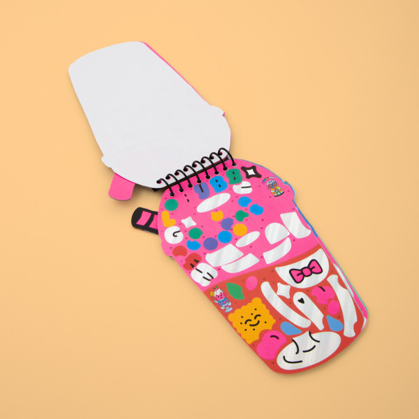 BUBBLE TEA - zeszyt kreatywny z naklejkami według numerów