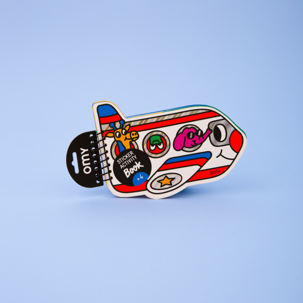 VROOM - zeszyt kreatywny z naklejkami wielokrotnego użytku PODRÓŻ