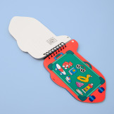 VROOM - zeszyt kreatywny z naklejkami wielokrotnego użytku PODRÓŻ