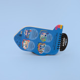 VROOM - zeszyt kreatywny z naklejkami wielokrotnego użytku PODRÓŻ