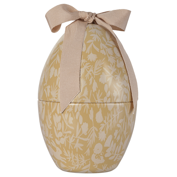 JAJKO WIELKANOCNE Z KURCZACZKIEM metalowa dekoracja wielkanocna Żółte