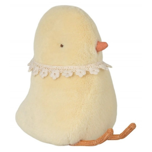 JAJKO WIELKANOCNE Z KURCZACZKIEM metalowa dekoracja wielkanocna Żółte