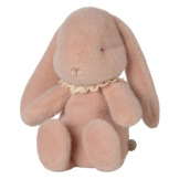 JAJKO WIELKANOCNE Z KRÓLICZKIEM metalowa dekoracja wielkanocna Pudrowy róż