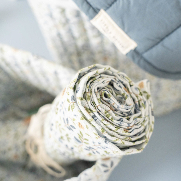 OTULACZE MUŚLINOWE zestaw 2 szt. 70x70 cm Forest Adventure & Denim Blue