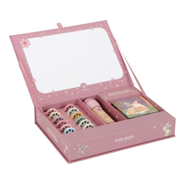 PROJEKTOR latarka z 12 bajkami na slajdach RÓŻOWY